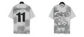 Hellstar grey graphic tee
