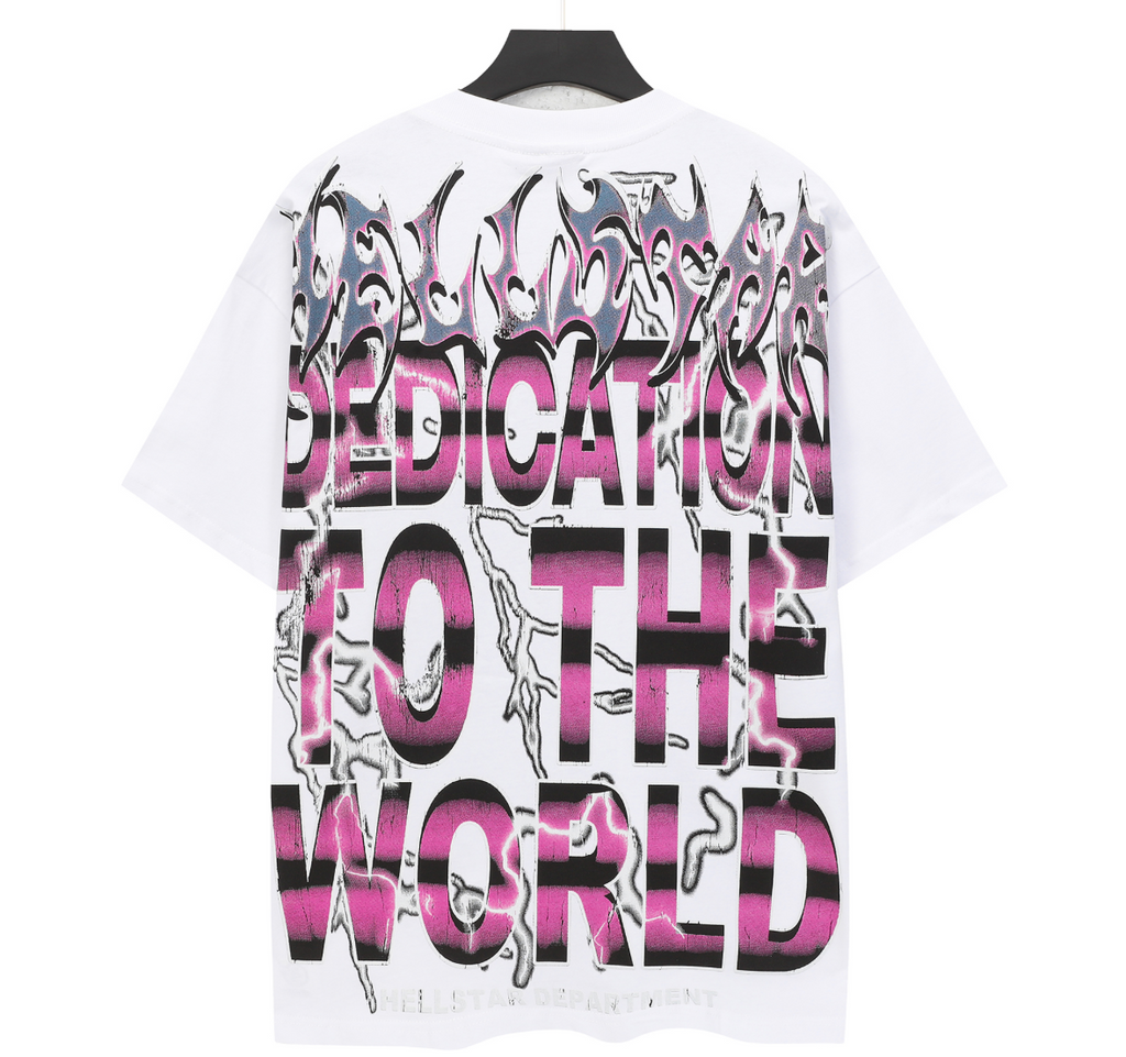 White/Black/Pink Hellstar tee