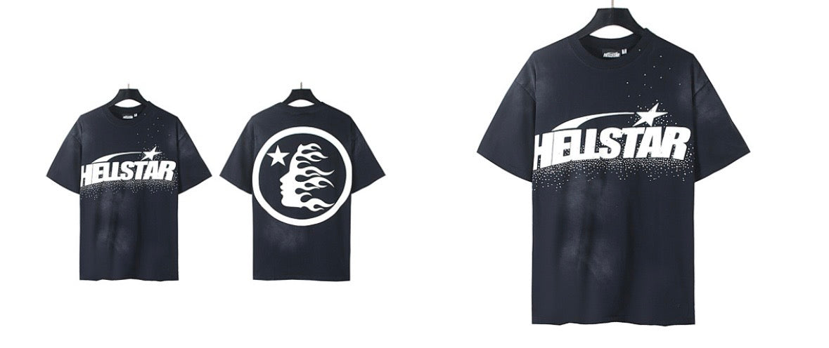 Hellstar black and white graphic tee