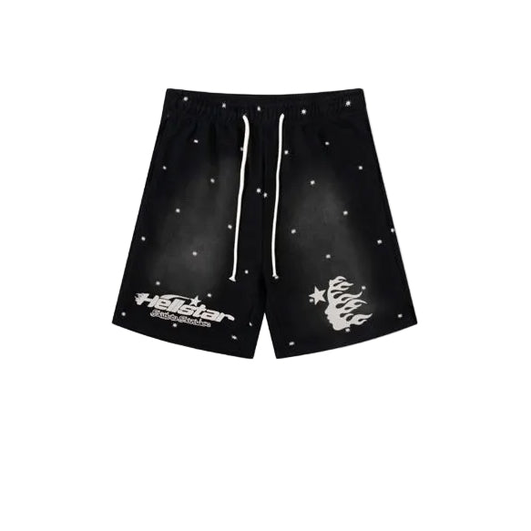 Black rhinestone Hellstar set