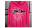 Pink graphic spider hoodie