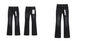 Purple plain black pants