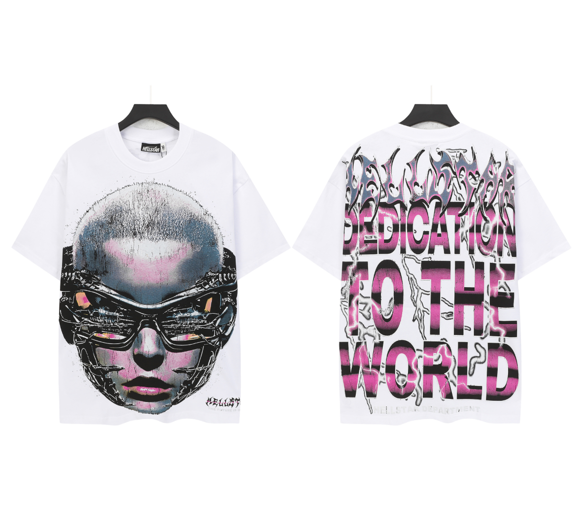 White/Black/Pink Hellstar tee