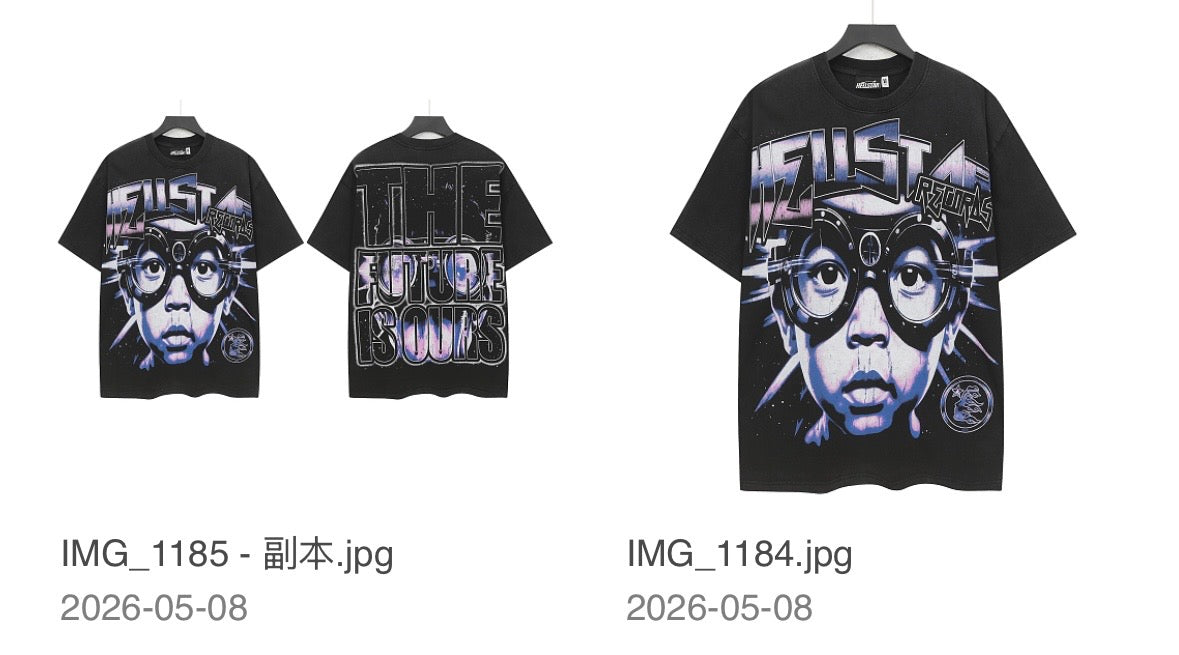 Black and purple Hellstar tee