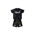 Black rhinestone Hellstar set