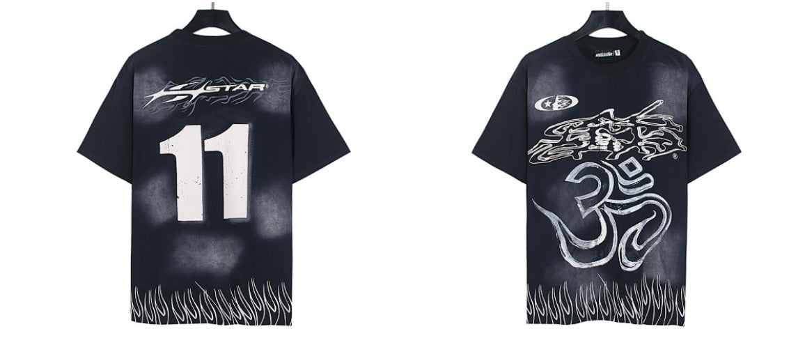 Hellstar black graphic tee