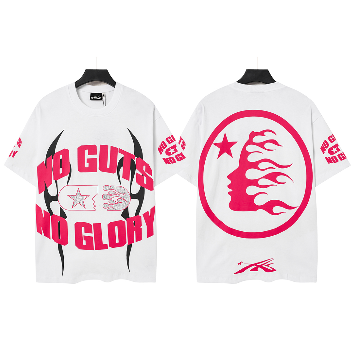 White/Pink NGNG Hellstar tee