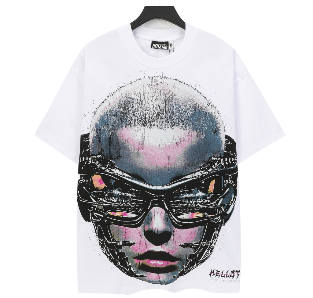 White/Black/Pink Hellstar tee